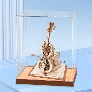 Figuurien Säilytys |   Sopii Rokr Mystical Cello Music Box -Akryylinäyttölaatikko, Läpinäkyvä Hahmon Säilytyslaatikko. Figuurien Säilytys Figuurien Säilytys